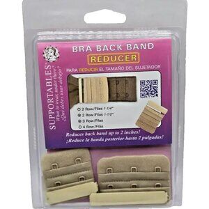Supportables Bra Back Band Reducer 2 Pack (2 Rows + 3 Rows) Up To 2 Inches New